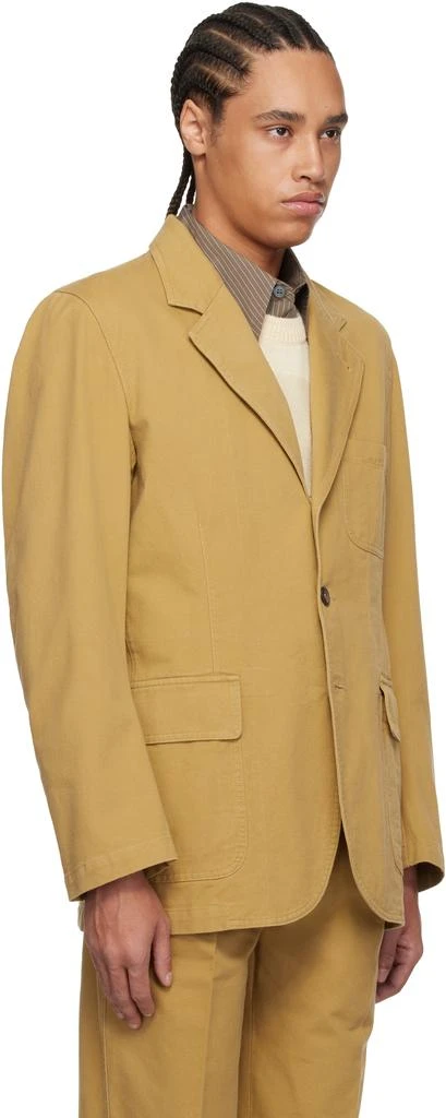 Drake's Tan Vintage Wash Cotton Games Mk. I Blazer 2