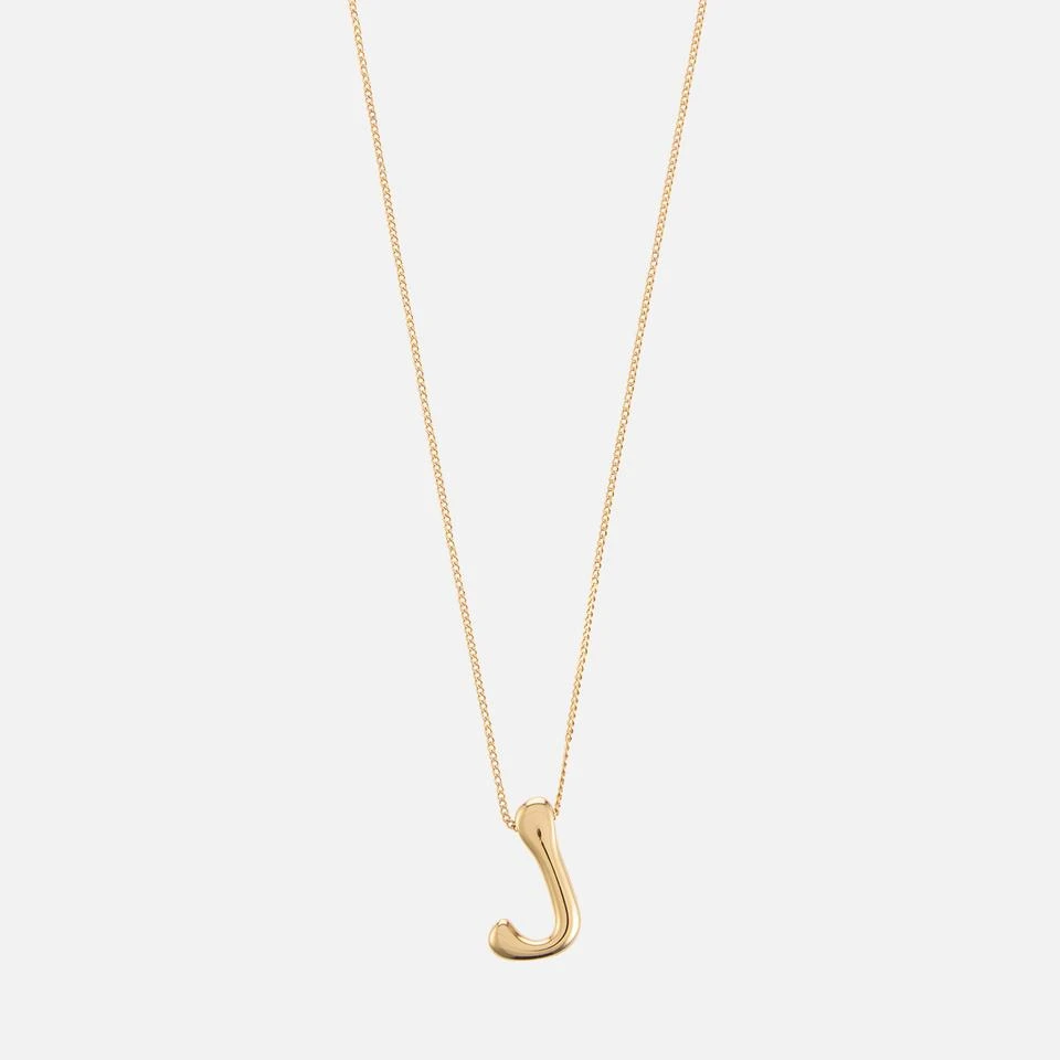 ASTRID & MIYU Astrid & Miyu Initial Bold 18K Gold-Plated Necklace 2