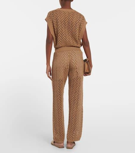 Brunello Cucinelli Cotton, linen and silk sweatpants 3