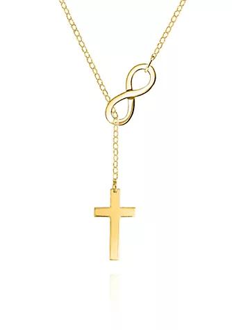 Belk & Co. 14k Yellow Gold Infinity Cross Pendant