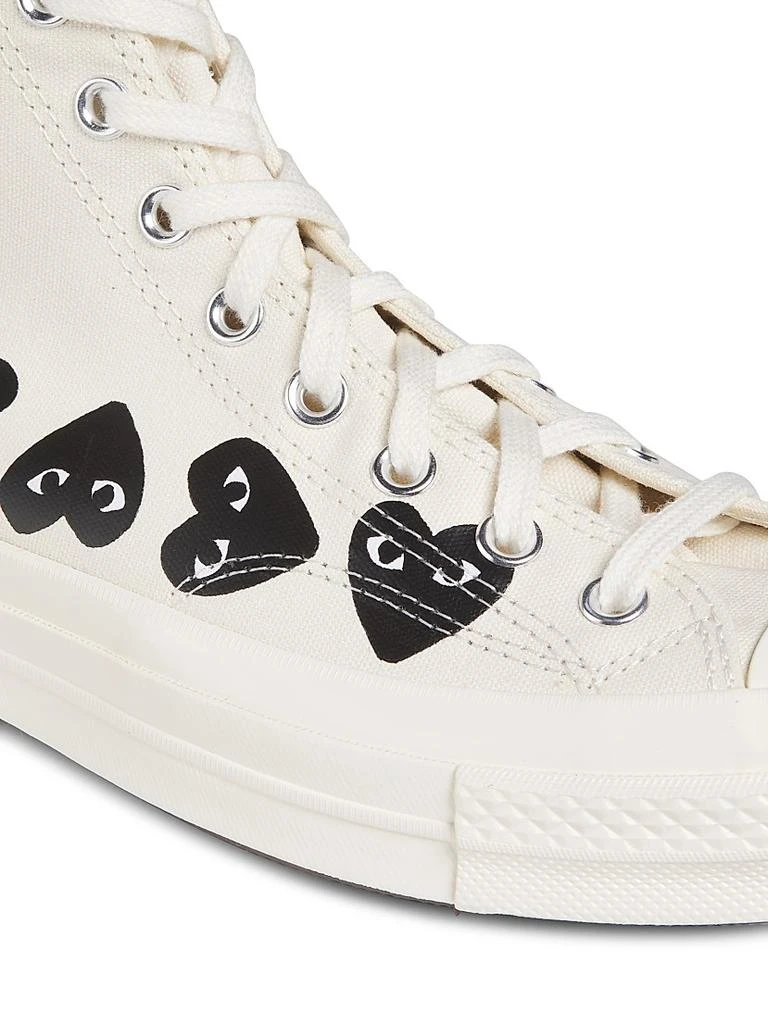 Comme des Garcons CdG PLAY x Converse Men's Chuck Taylor All Star Multi-Heart High-Top Sneakers 5