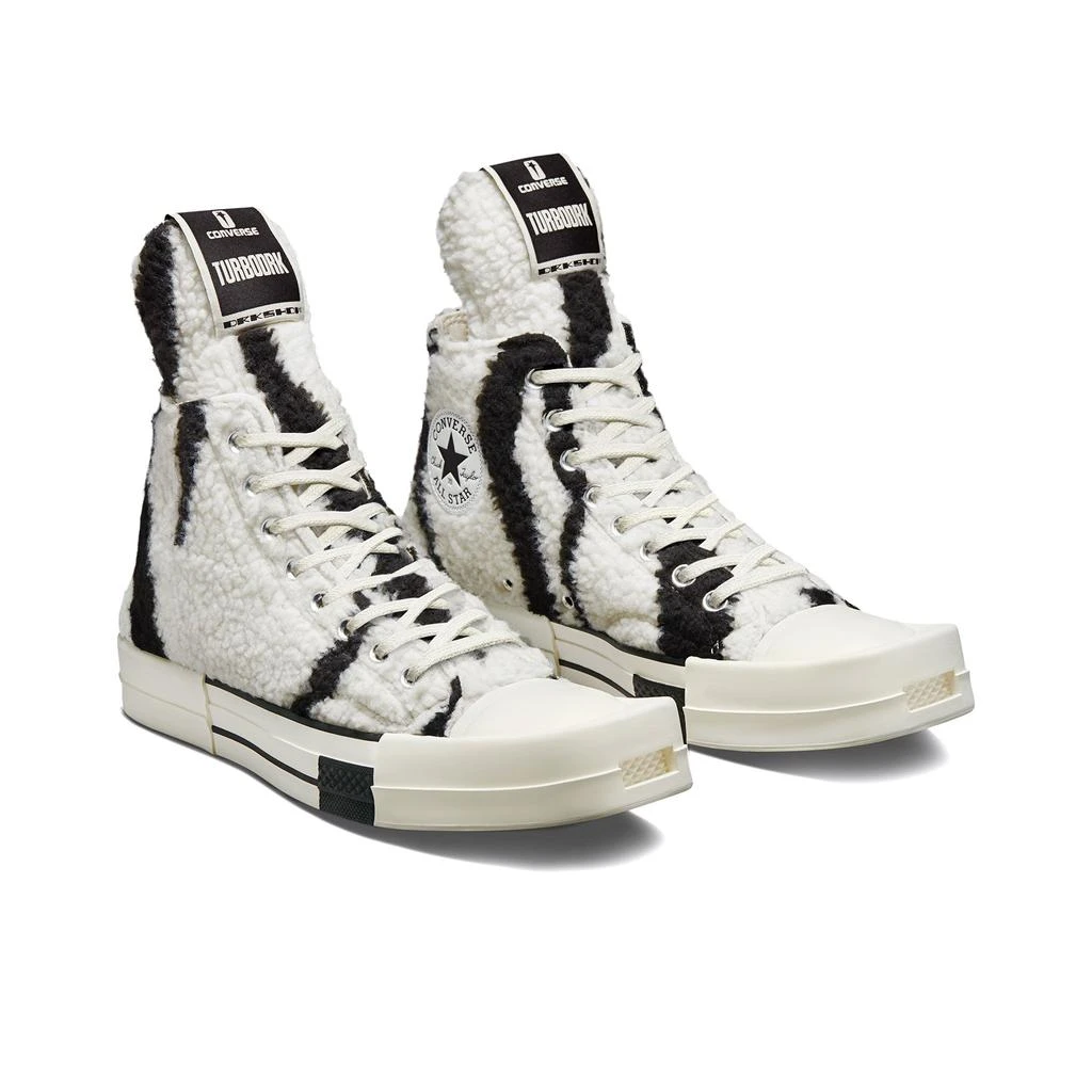 Rick Owens Turbodrk Hi Sneakers (Pearl/Black) 2