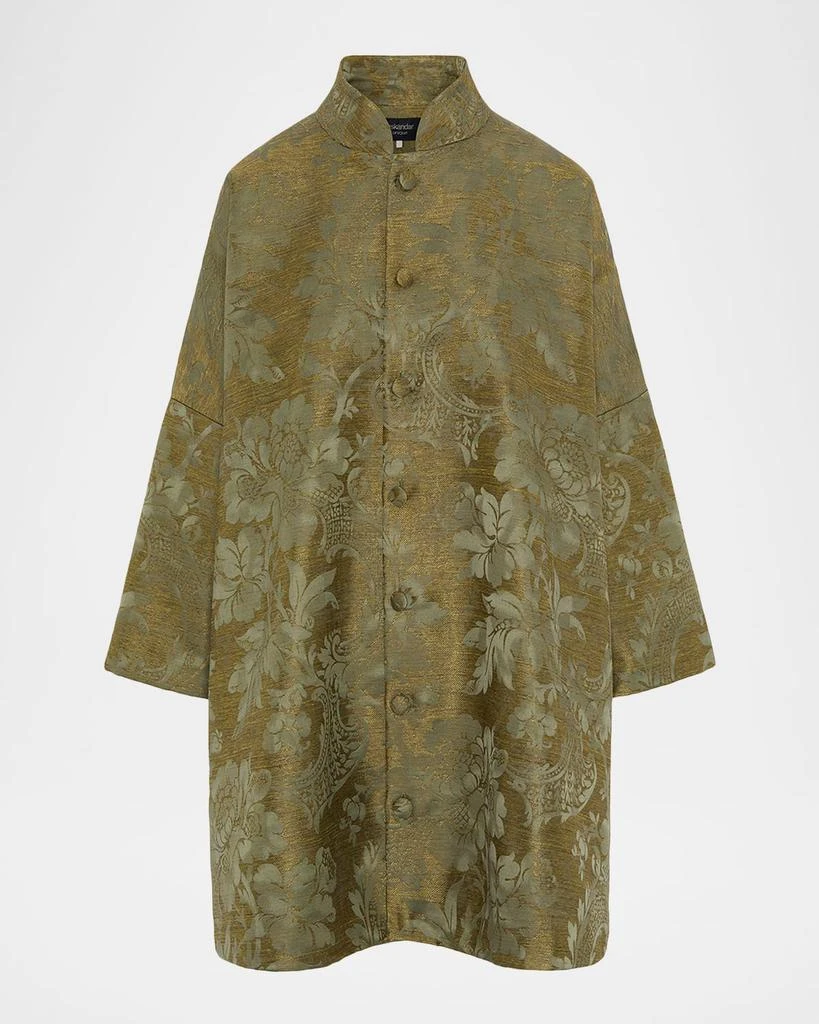 Eskandar Chinese Imperial Coat With Chinese Collar