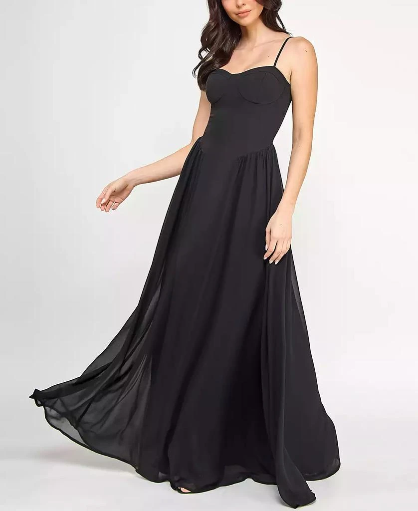 SENI & CADE Juniors' Sweetheart-Neck Sleeveless Gown 4