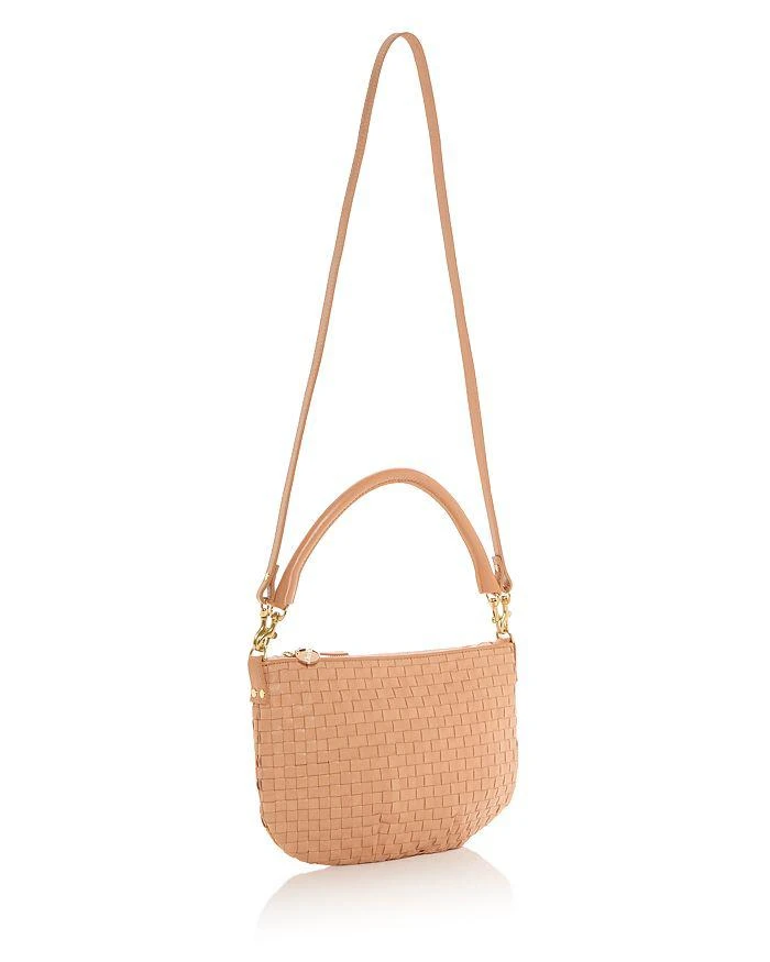 Clare V Petit Moyen Woven Leather Messenger Bag 4