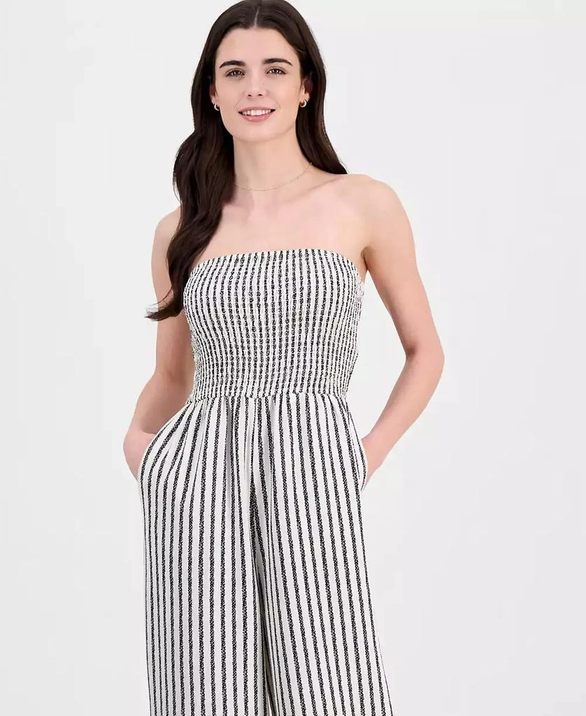 Sincerely Jules Juniors' Smocked Strapless Jumpsuit 3