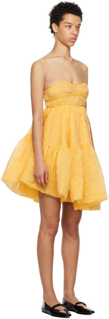 CECILIE BAHNSEN Yellow Demi Minidress 2