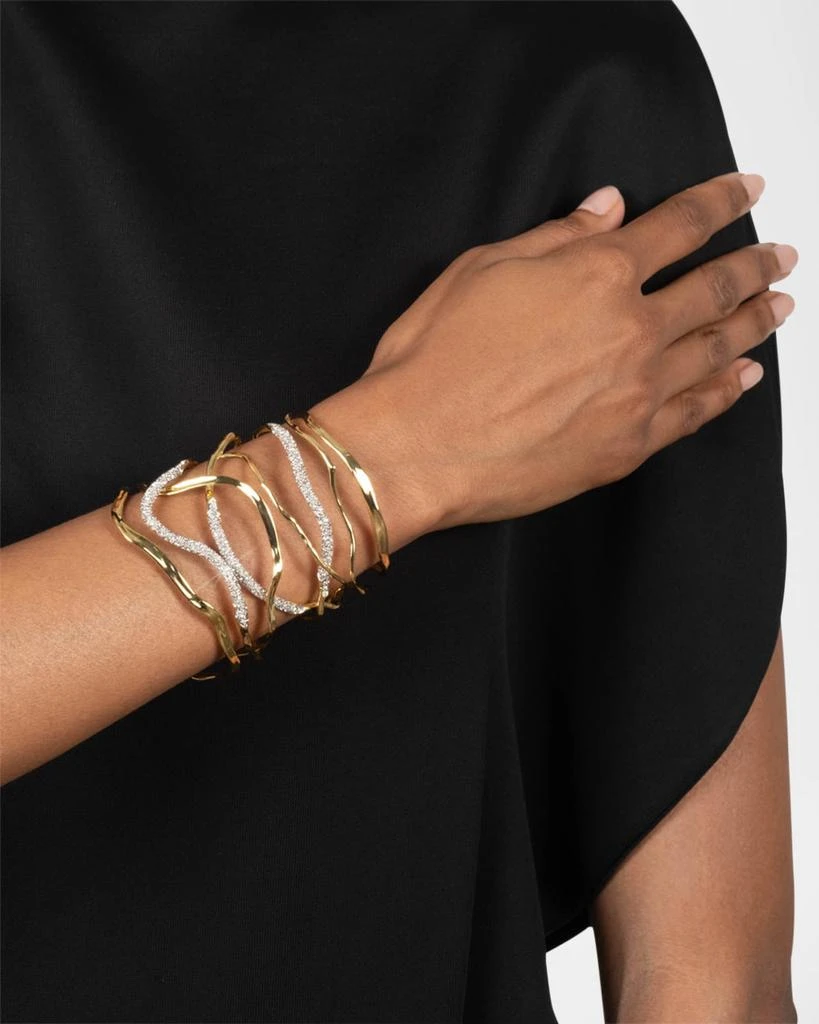Alexis Bittar Solanales Crystal Intertwined Wide Cuff Bracelet 2