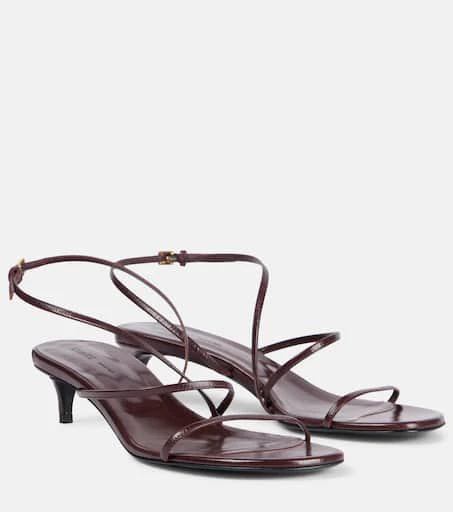 Khaite Loop 35 leather sandals 1
