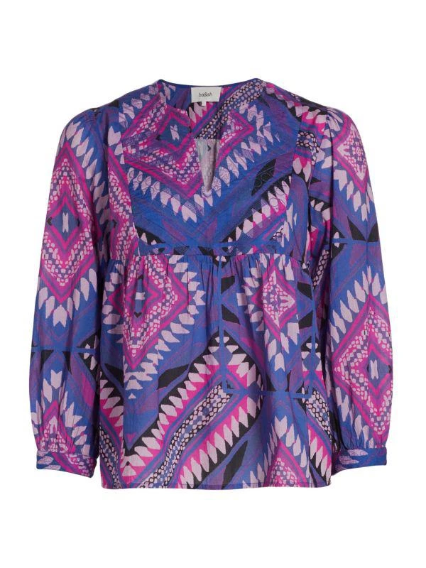 ba&sh Gilo Geometric Splitneck Top 5
