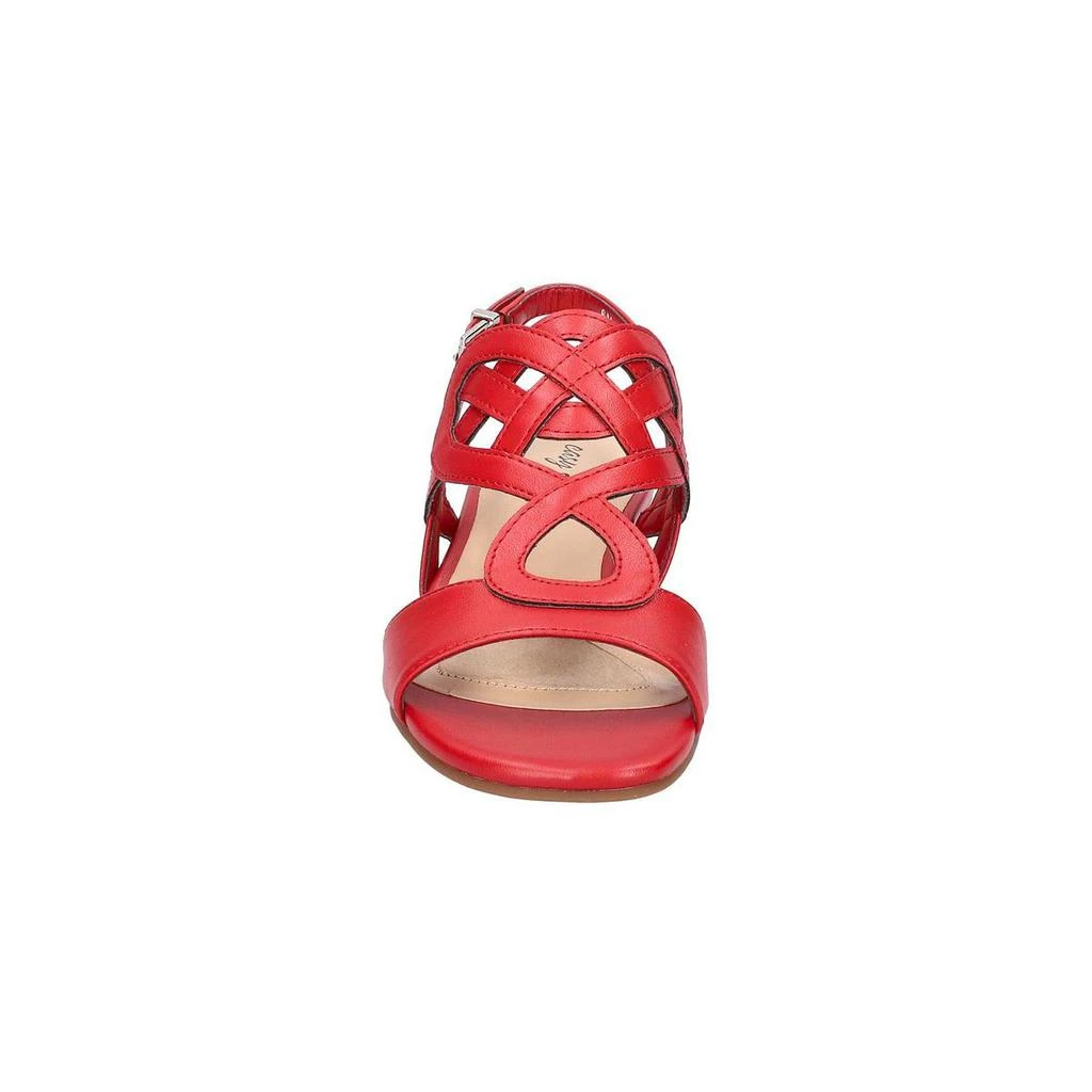 Easy Street Women's Catrin Heeled Sandal | Woven Multi-Strap Design | Adjustable Slingback & Padded Insole