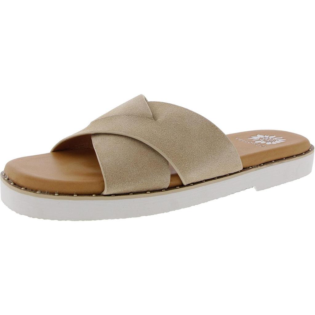 Yellow Box Hemes Womens Studded Suede Slide Sandals