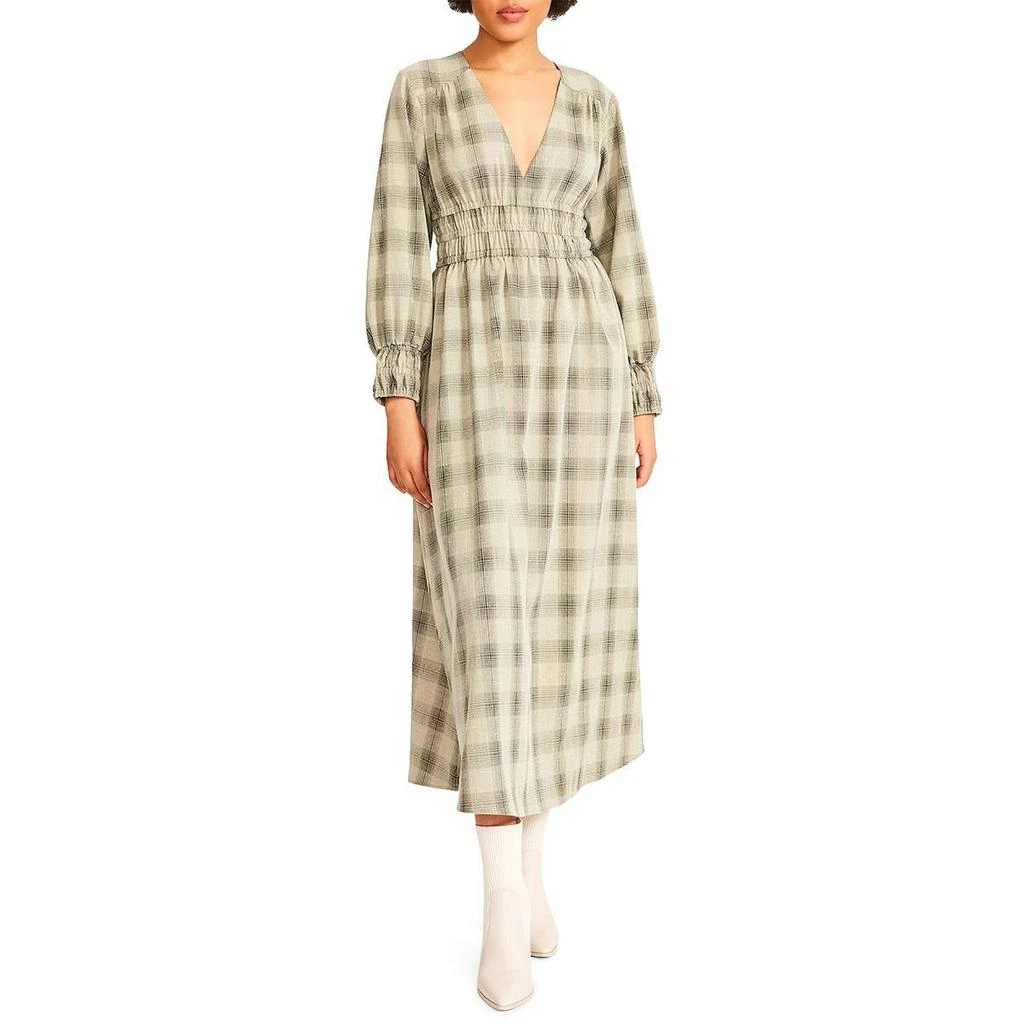 BB Dakota by Steve Madden Womens Smocked Long Maxi Dress 1