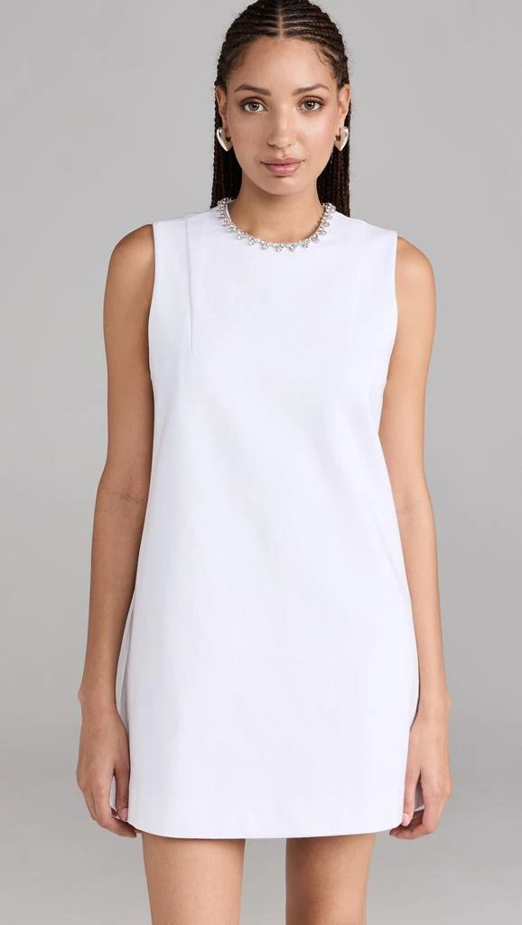 AREA Crystal Heart Back Dress 6
