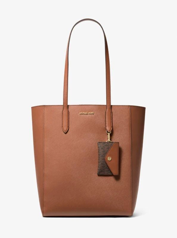 Michael Kors Vincent Large Saffiano Leather Tote Bag With Card Case 1