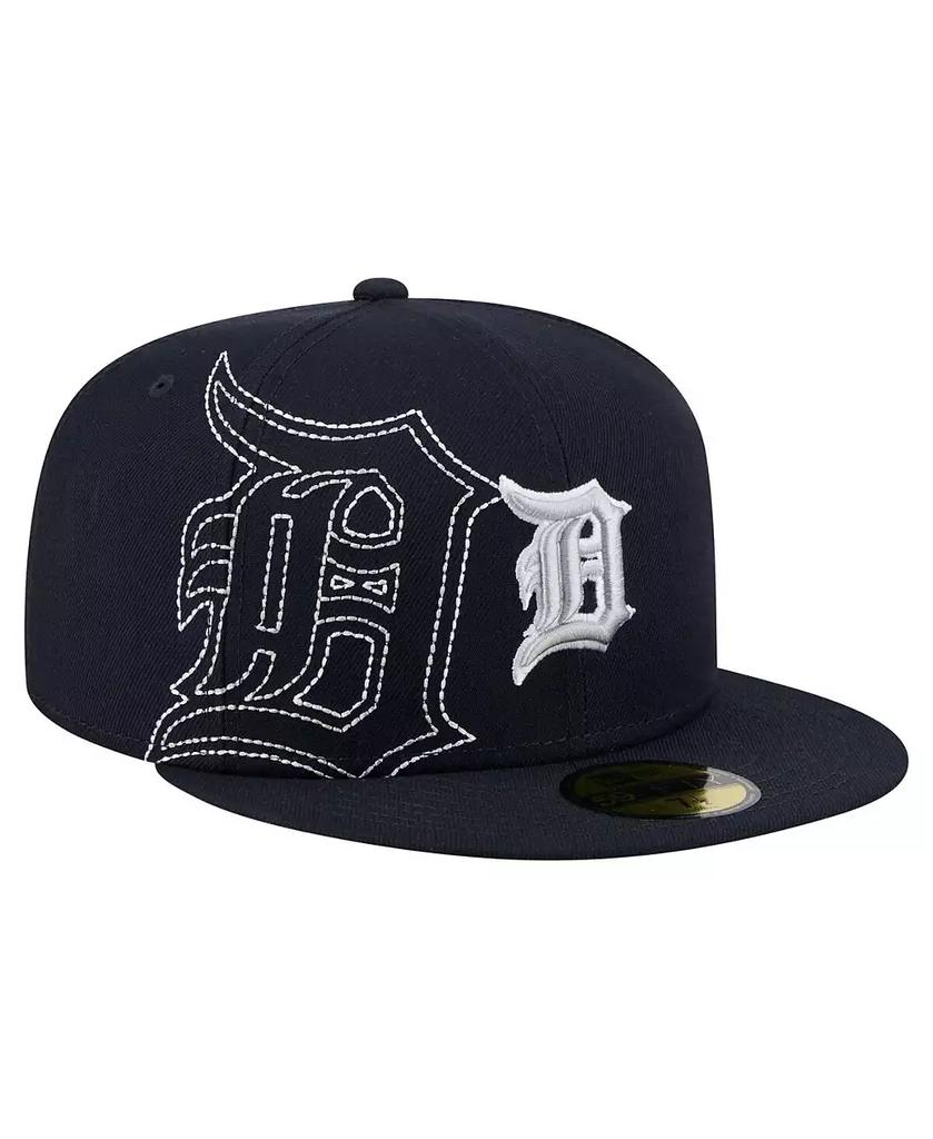 New Era Men's Navy Detroit Tigers Yarn Stitch 59FIFTY Fitted Hat