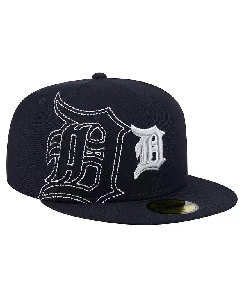 New Era Men's Navy Detroit Tigers Yarn Stitch 59FIFTY Fitted Hat 1