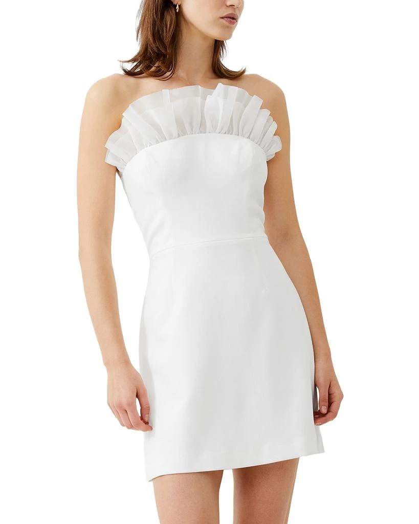 French Connection Whisper Organza Strapless Dress 5