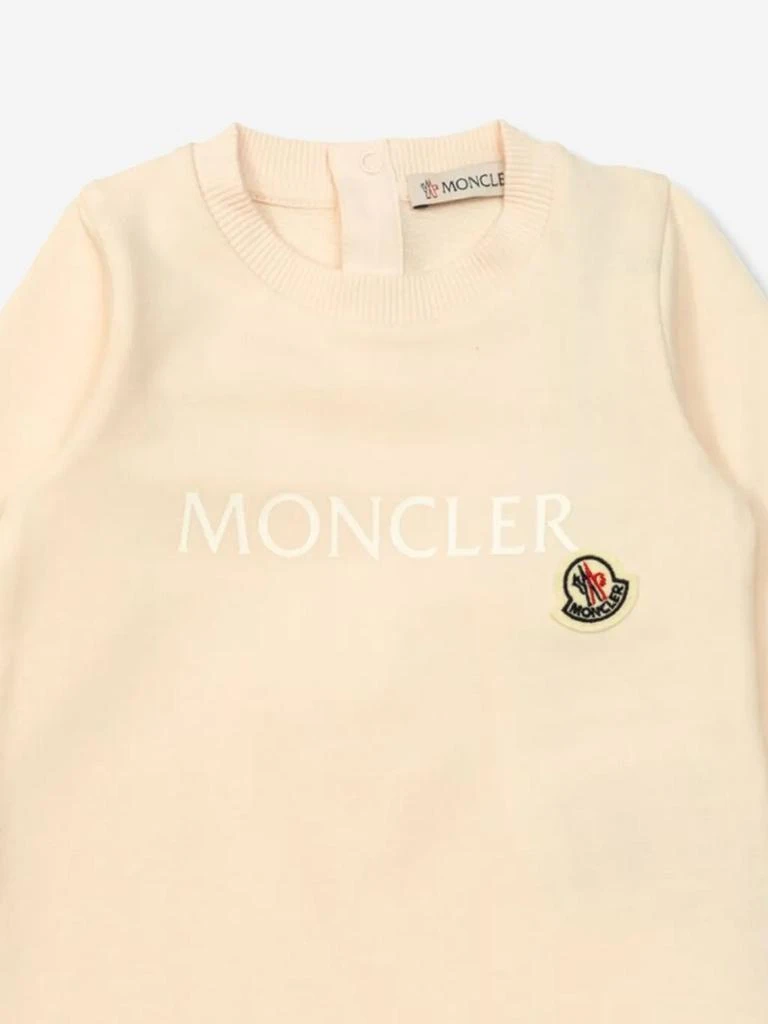 Moncler Baby Girls Logo Romper in Pink 3