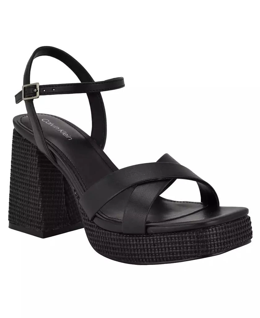Calvin Klein Women's Drancy Block Heel Sandals 1