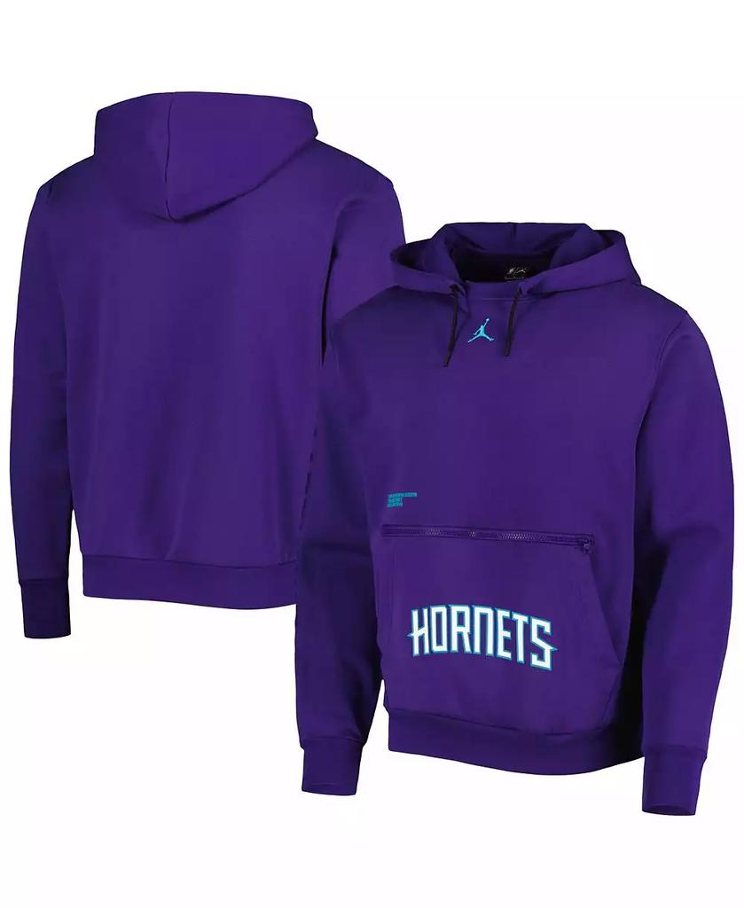 Jordan Men's Purple Charlotte Hornets Courtside Statement Edition Pullover Hoodie