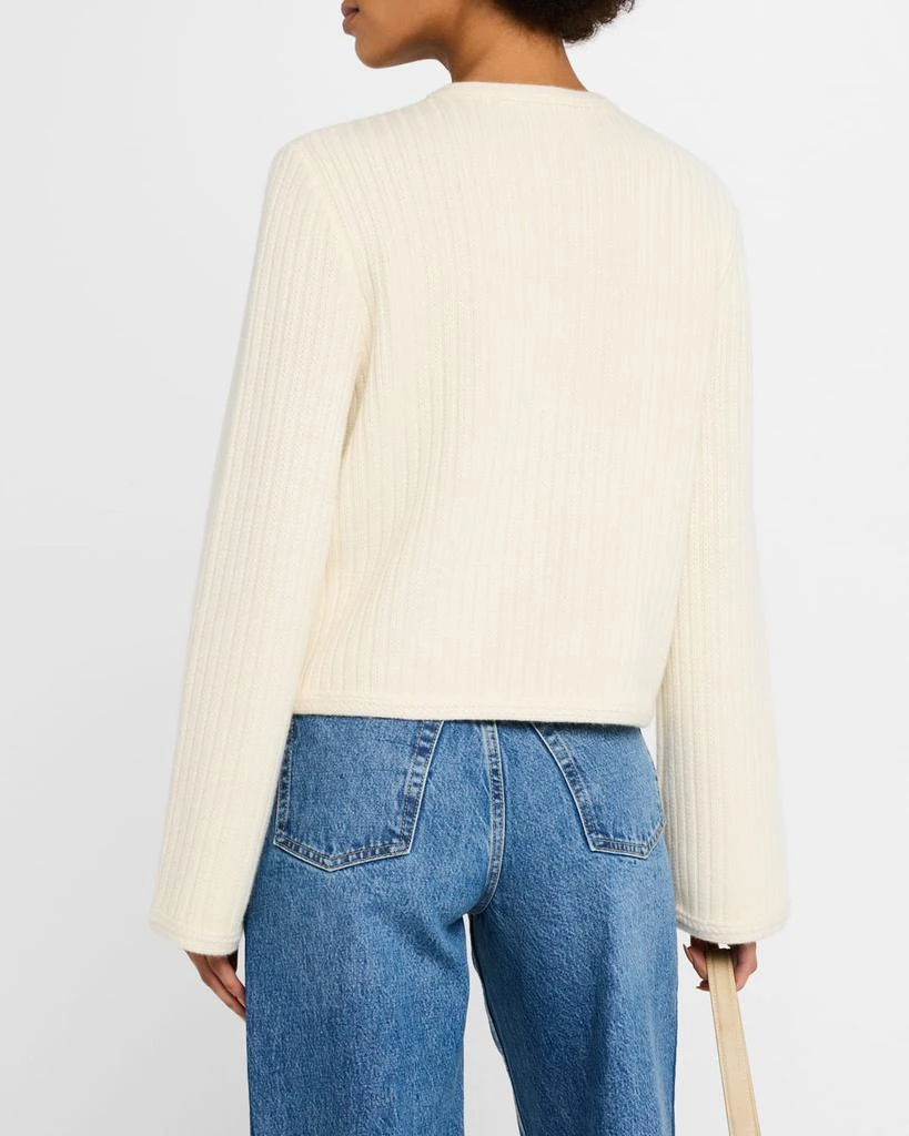 La Ligne Wool-Cashmere Cardigan Jacket 3