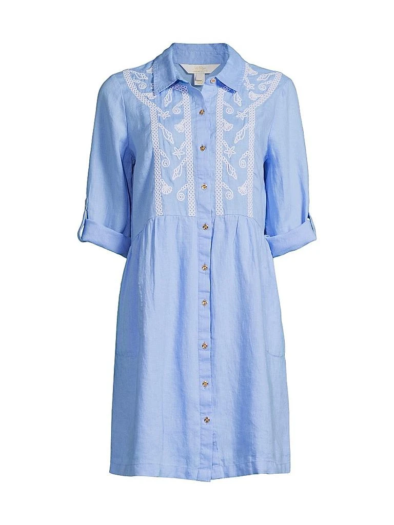 green emerald velvet dress Lilly Pulitzer Embroidered Dress/Cover Up- Size XS NWT  The Saved  Collection