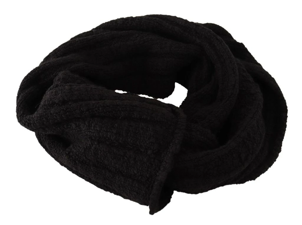 Dolce 
Gabbana Virgin Wool Knitted Unisex Warmer Shawl Women
s Scarf 4