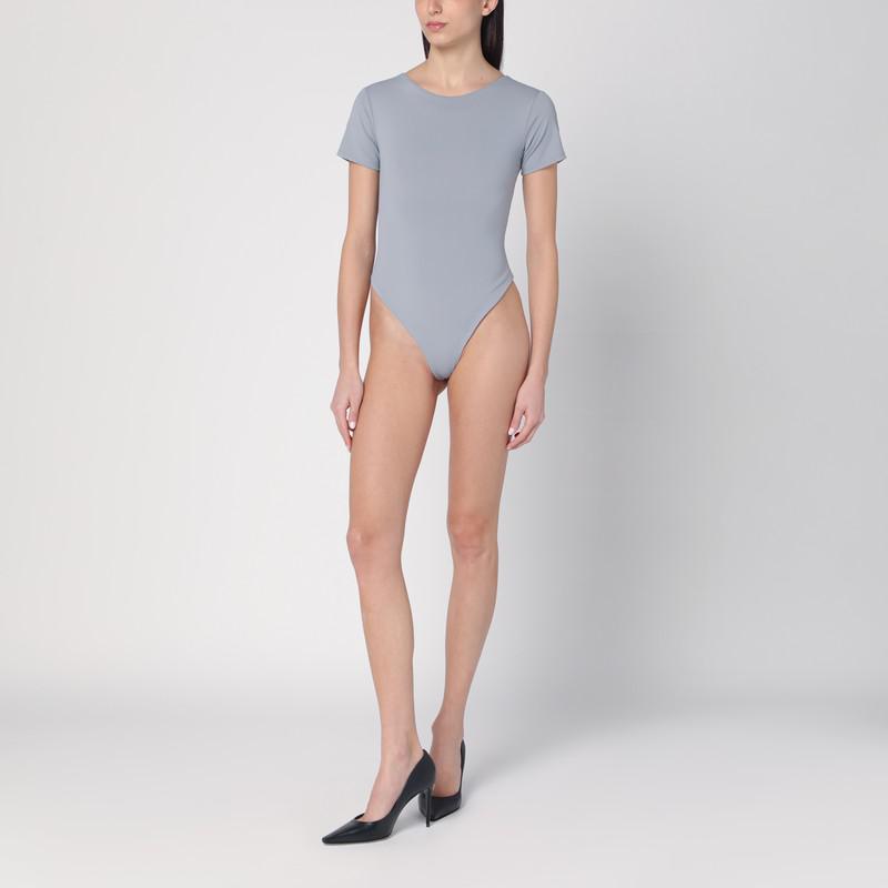 Entire Studios Grey nylon-blend bodysuit