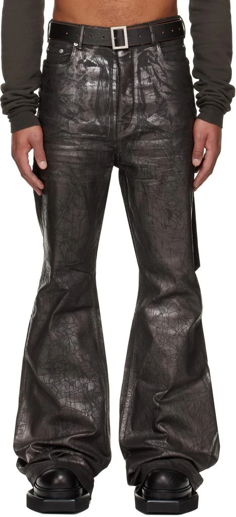 Rick Owens Gray Concordians Bolan Bootcut Jeans 1