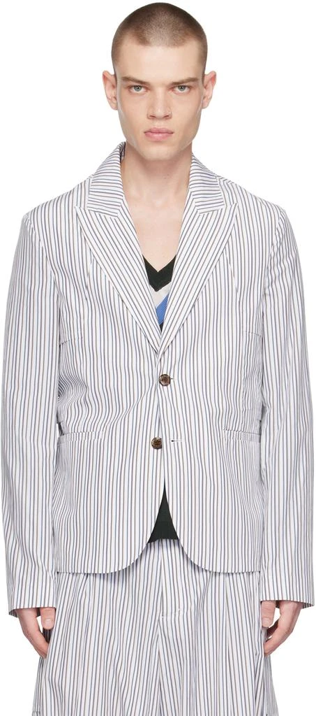 Kiko Kostadinov White Ria Ventilation Blazer 1