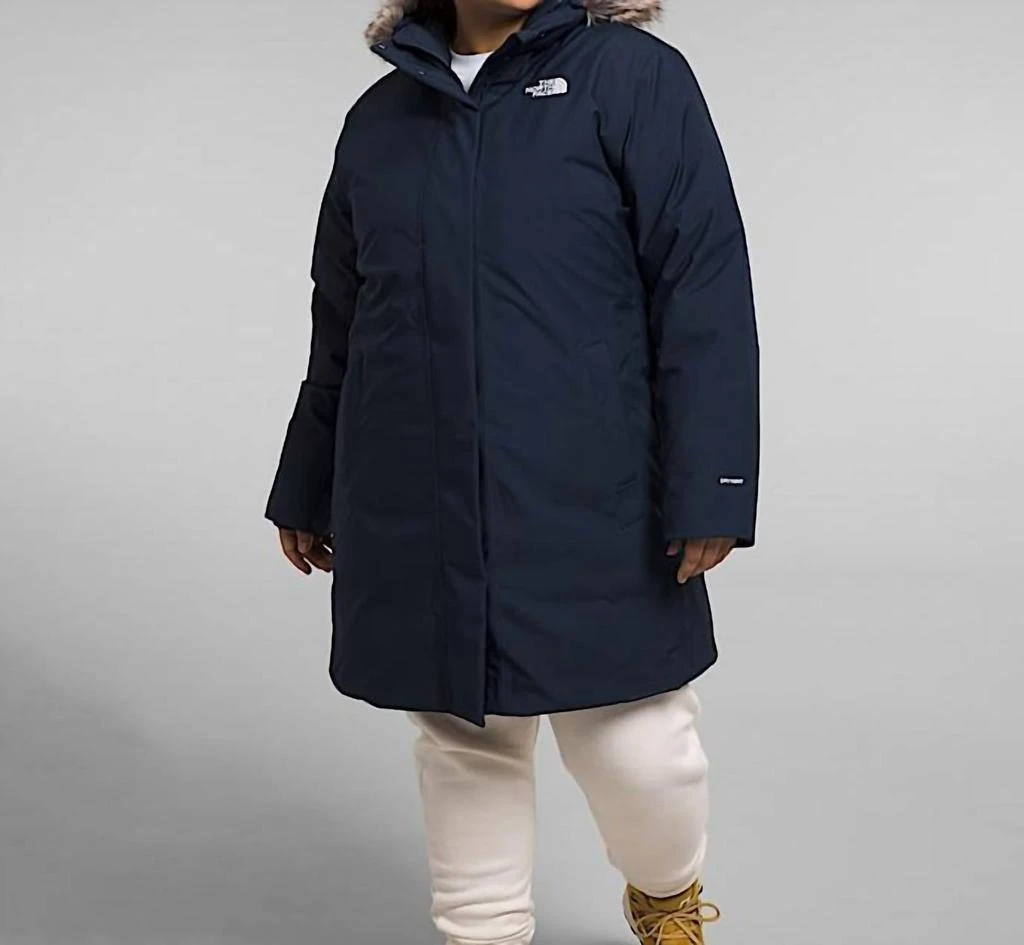 The North Face Women
s Plus Arctic Parka Jacket In Summit Navy