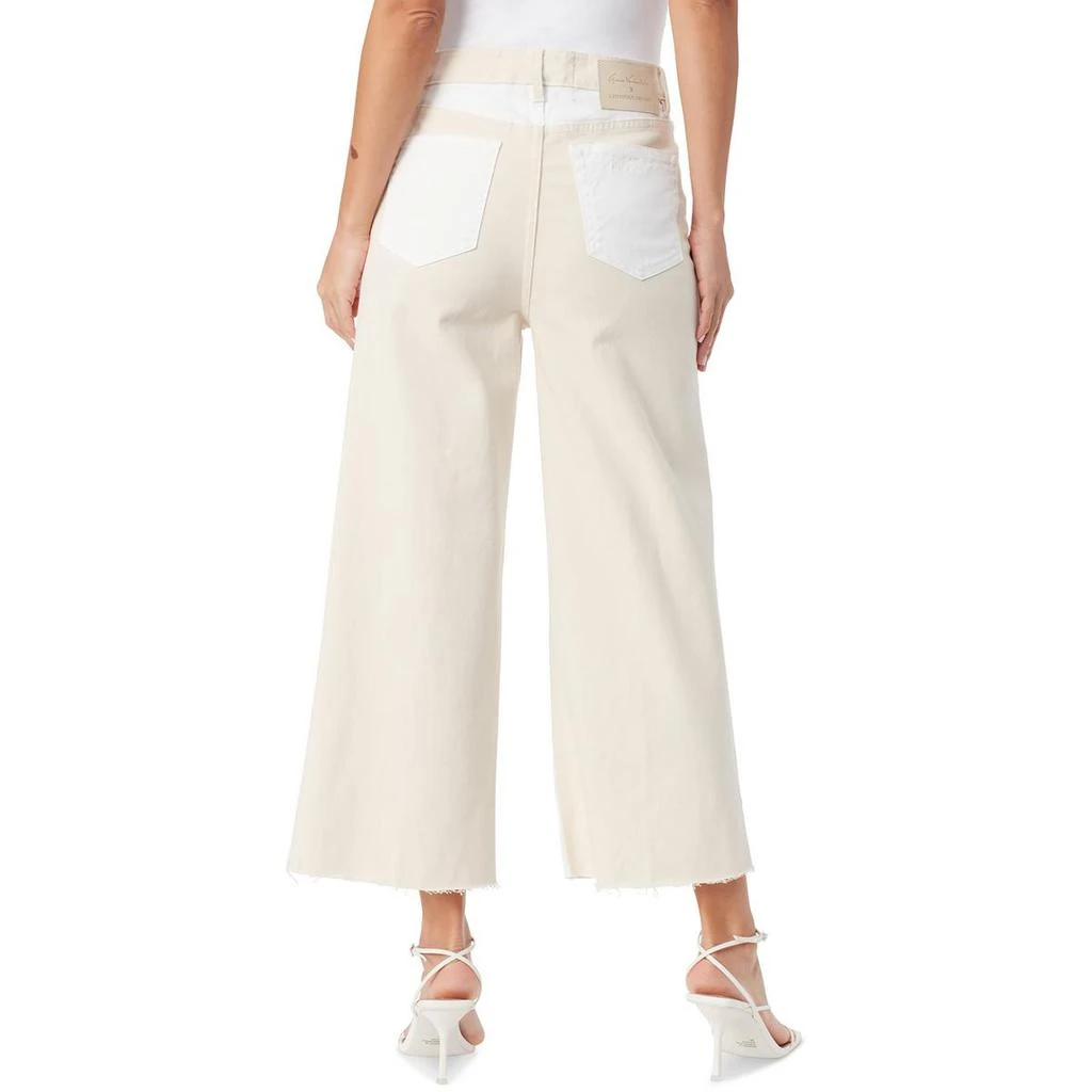 Gloria Vanderbilt Womens High Rise Cropped Wide Leg Jeans 2