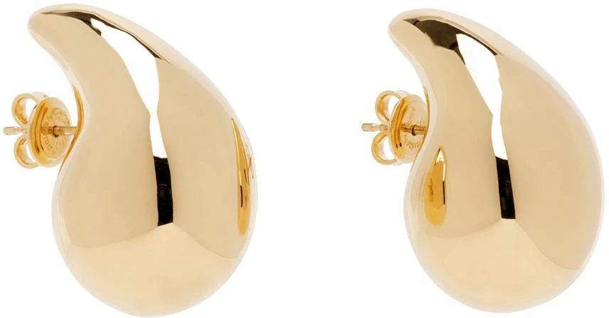 Bottega Veneta Gold Small Drop Earrings 2