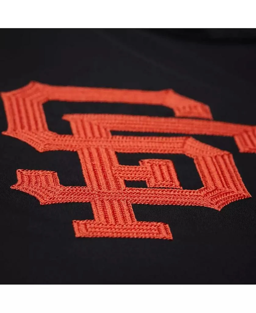 Mitchell & Ness Men's Willie Mays Black San Francisco Giants Legends Collection Vintage Satin Full-Snap Jacket 3