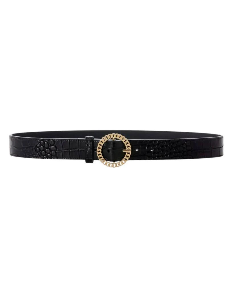 Rag and bone black leather and Silver Chain link Black Mari Belt NEW NWT SMALL Rag & Bone MARI CHAIN BELT - Black | Garmentory main image 2