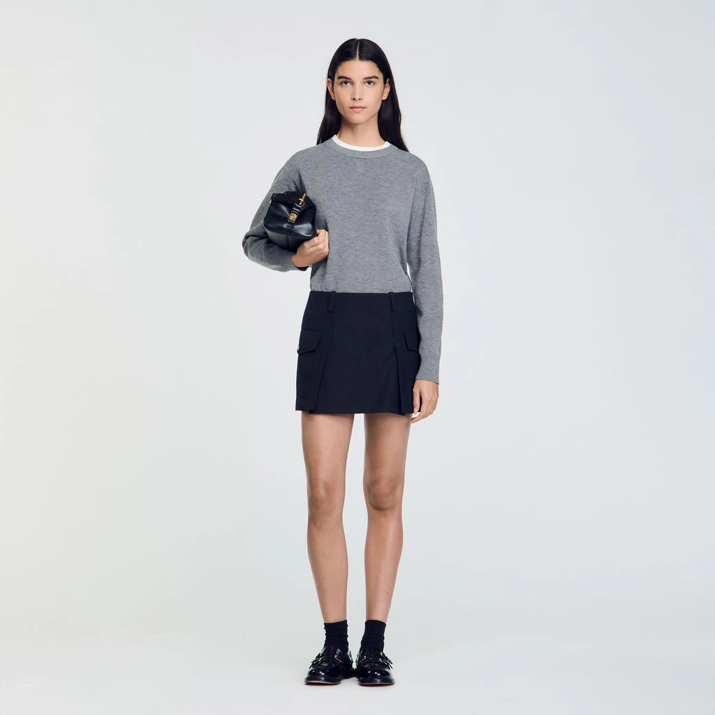 Sandro Short skirt with pockets 1