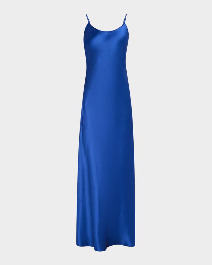 Gabriela Hearst Jesaba Scoop-Neck Silk Maxi Slip Dress