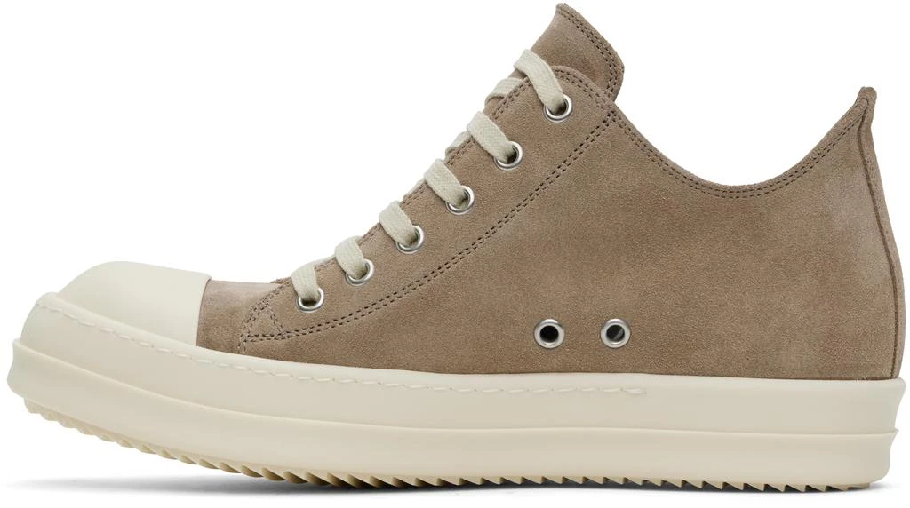 Rick Owens Taupe Hollywood Low Sneakers 3