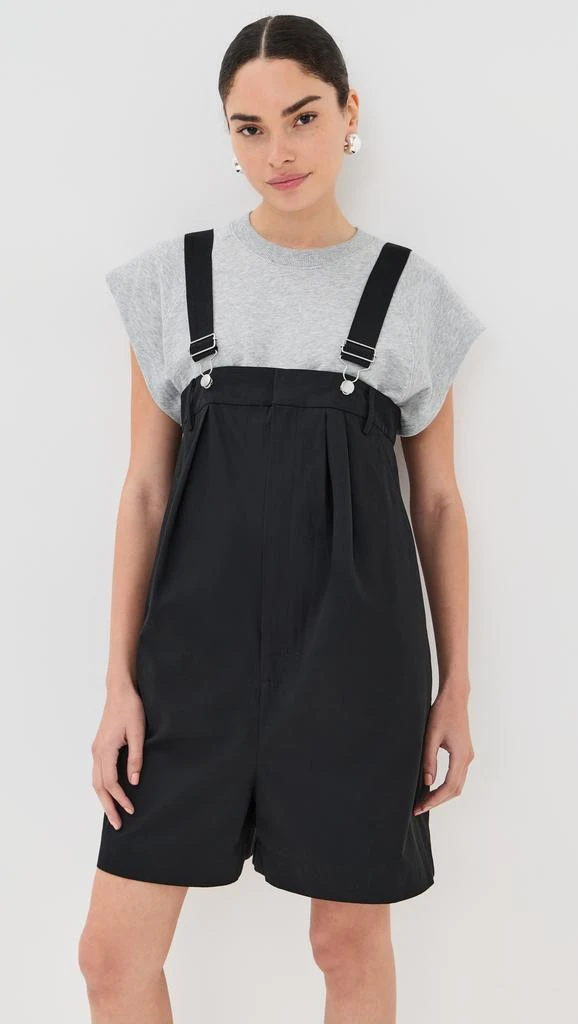 Tibi Bio Twill Overall Shorts 6