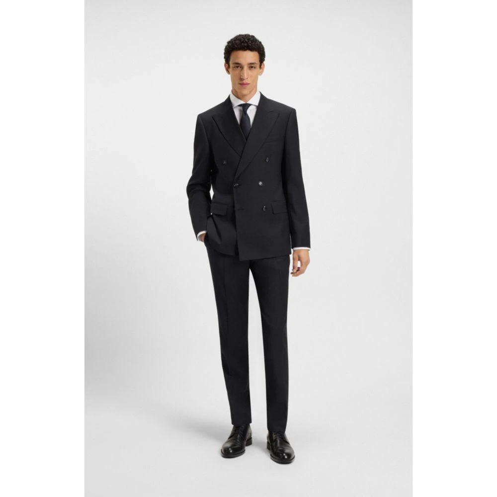 Hugo Boss Slim-fit two-piece suit in pinstripe virgin wool Suits