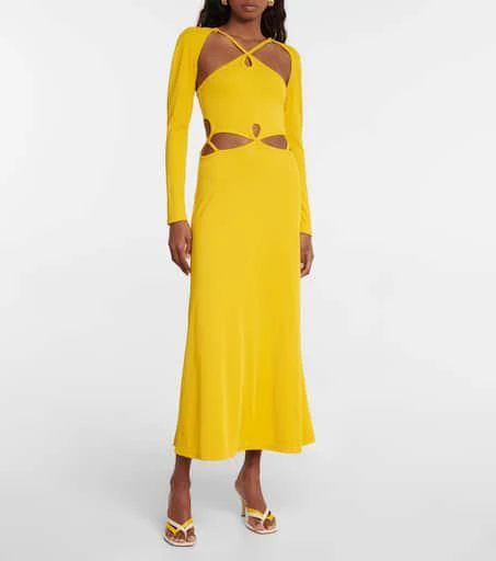 Christopher Esber Cutout ribbed-knit maxi dress 2