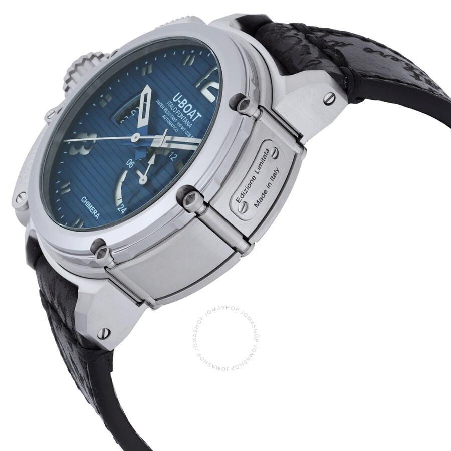 U-Boat Limited Edition Chimera 46 Automatic Blue Dial Men's Watch 9602