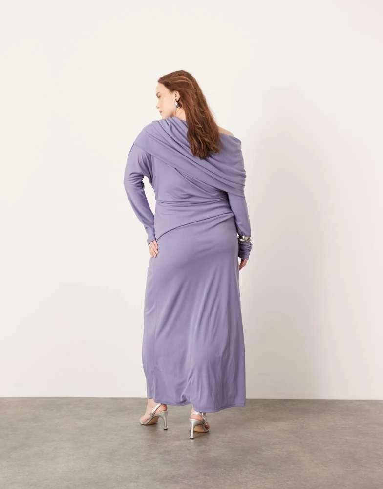 ASOS EDITION Curve jersey long sleeve slouchy maxi dress with layering detail in blue On Sale Now with Up to 69% Off | Discover Exclusive Deals & Savings at BeyondStyle ASOS EDITION Curve jersey long sleeve slouchy maxi dress with layering detail in blue On Sale Now with Up to 69% Off | Discover Exclusive Deals & Savings at BeyondStyle