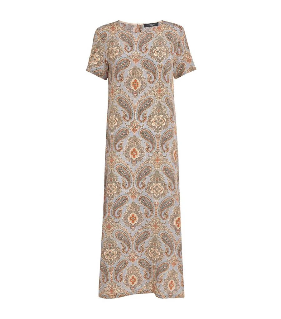 Weekend Max Mara Silk Paisley Midi Dress 1