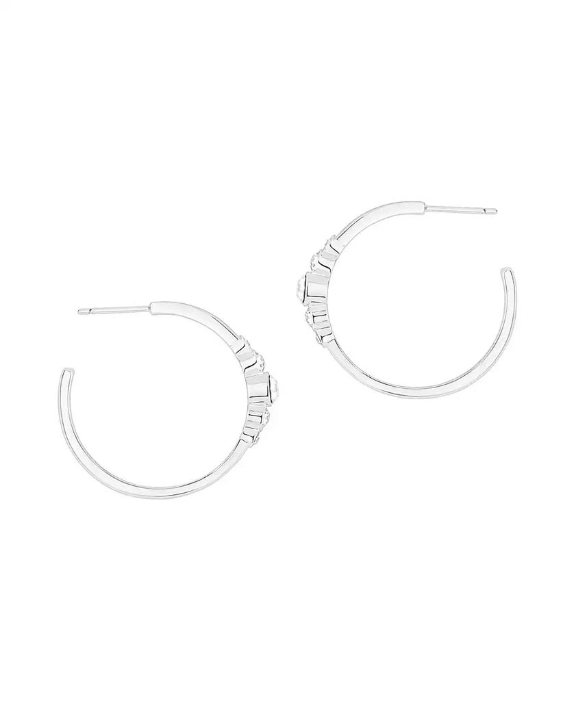 And Now This Crystal Post C Hoop Earrings 2