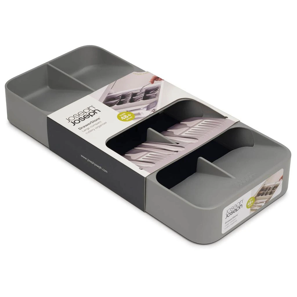 Joseph Joseph Joseph Joseph DrawerStore Large Compact Cutlery Organiser - Grey 2