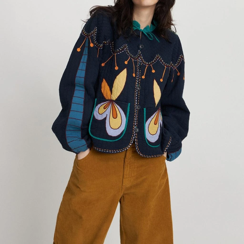 Stella Nova Stella Nova Little Embroidered Cotton Jacket 1