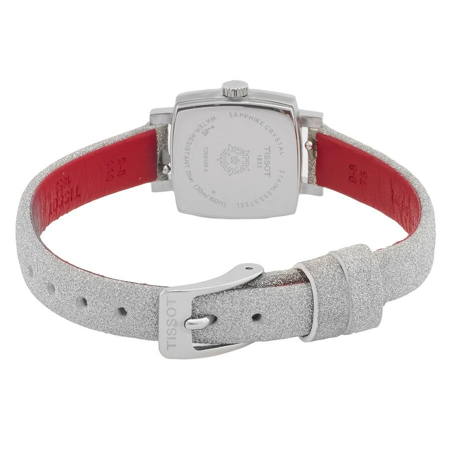 Tissot Lovely Square Festive Kit Quartz Diamond Silver Dial Ladies Watch T0581091703602 3