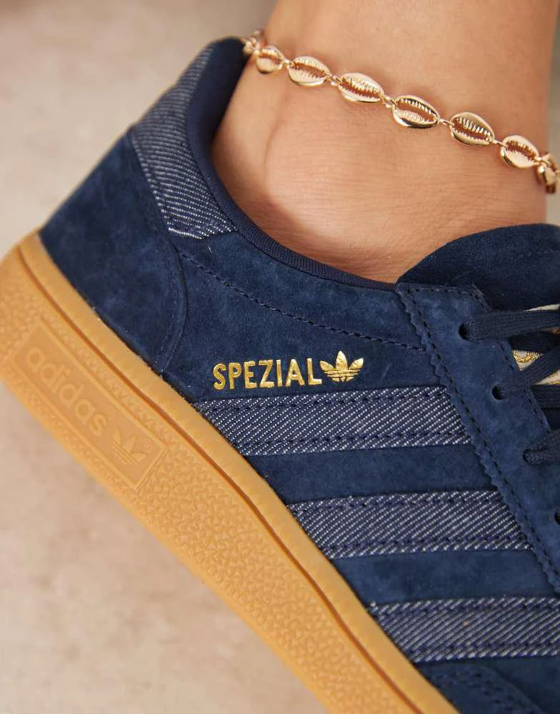 Adidas adidas Originals Handball Spezial trainers in denim blue 5